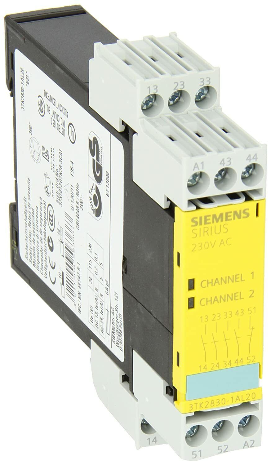 Siemens Sirius 3TK28 30-1AL20 Safety Relay Expansion Unit, 4NO, 230VAC