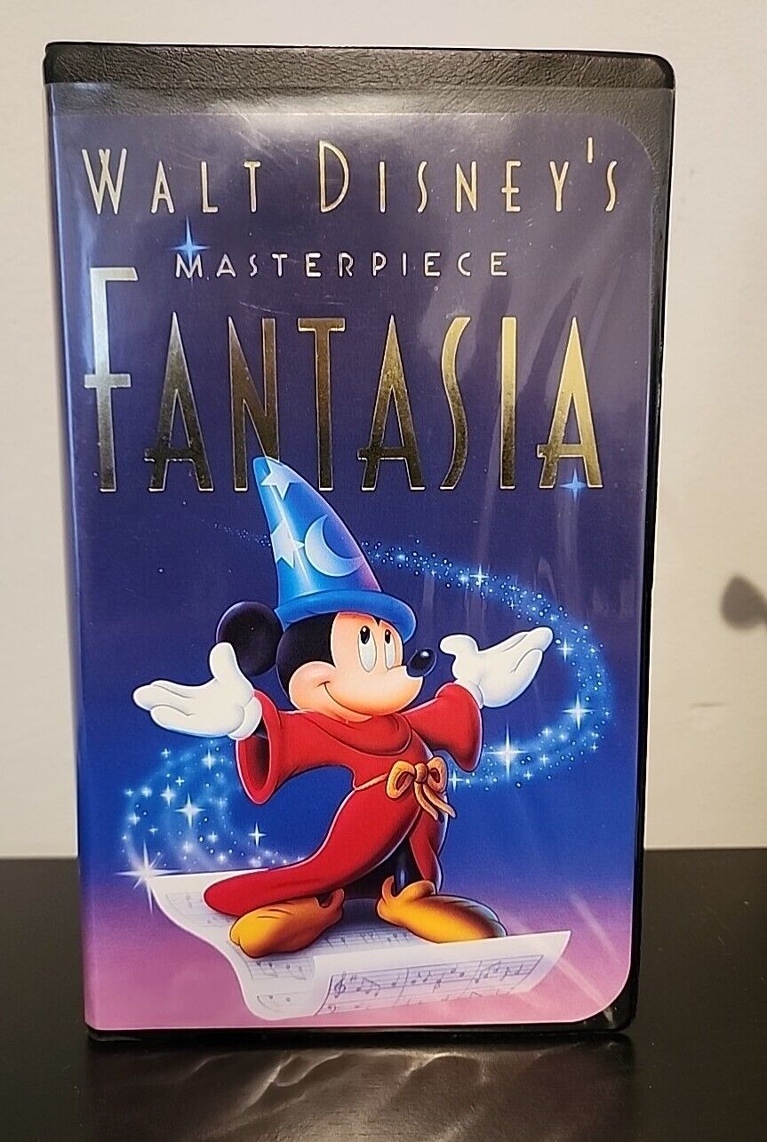 Walt Disney\'s Masterpiece Fantasia (VHS, 1991) With Inserts And French Edition 
