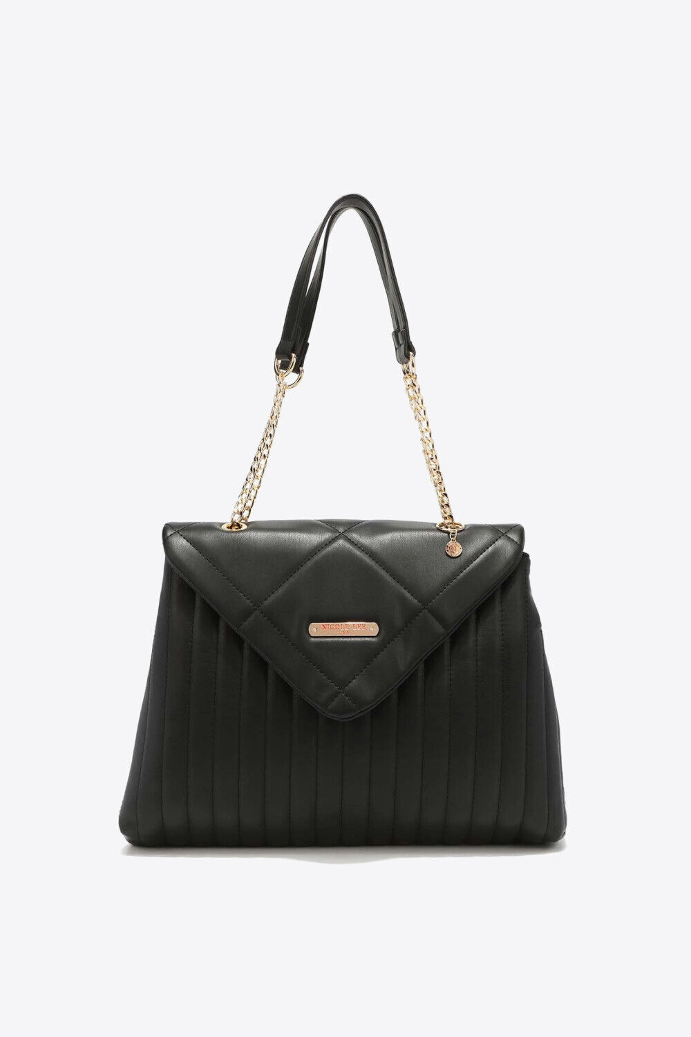 Nicole Lee A Nice Touch: Large Smooth Vegan Leather Shoulder Bag