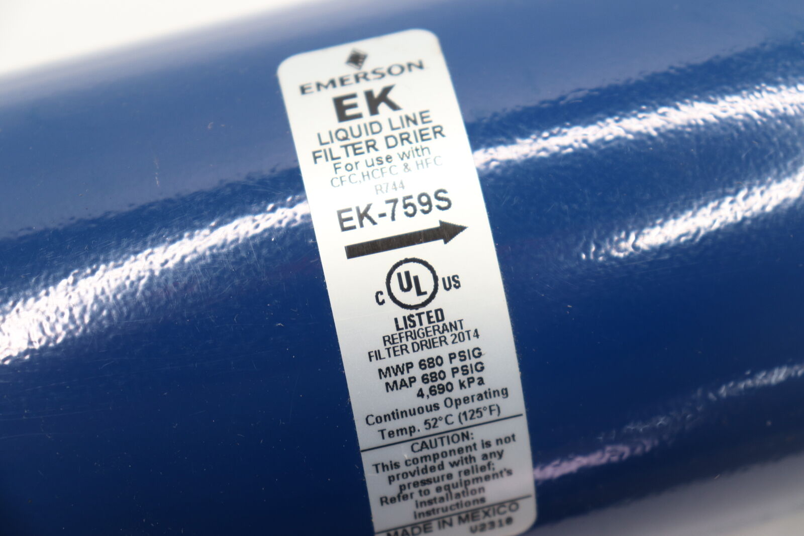 Emerson Liquid Line Filter Drier 1-1/8\