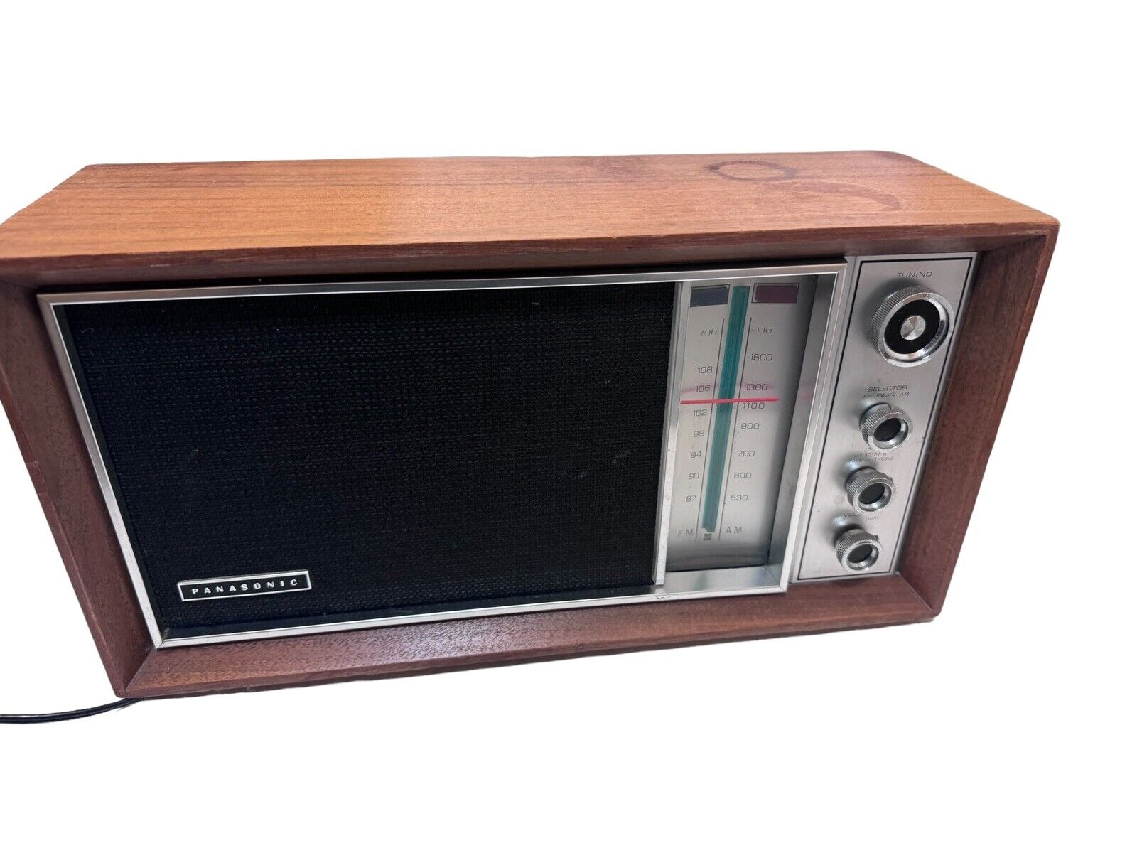 Vintage Panasonic RE-7259 Wood AM/FM Table Radio Tested Working / Nice Sound