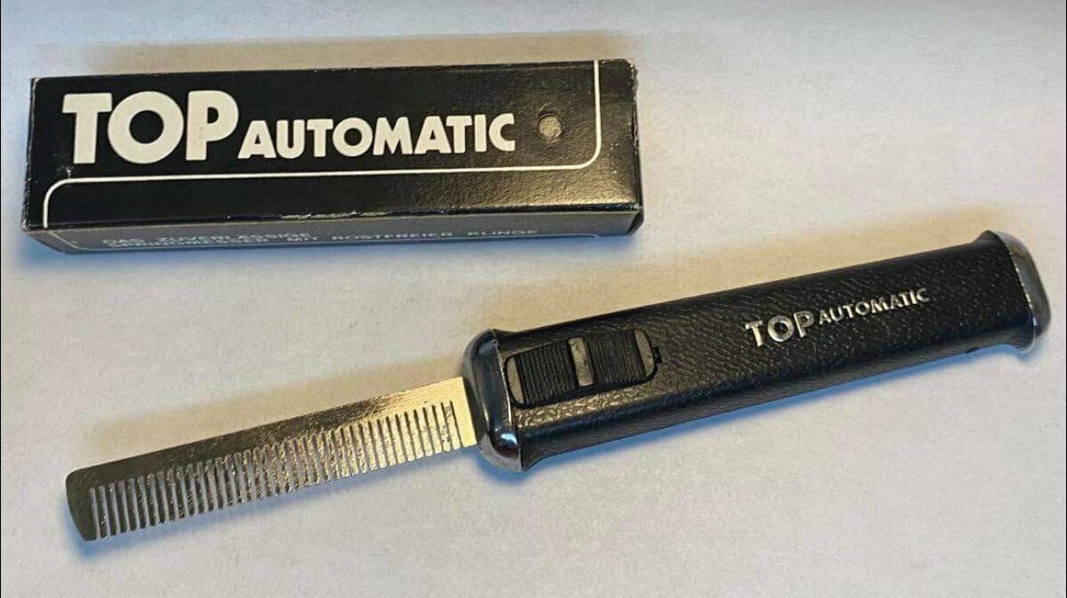 TOP Automatic OTF Comb Switchblade, VINTAGE, New Old Stock