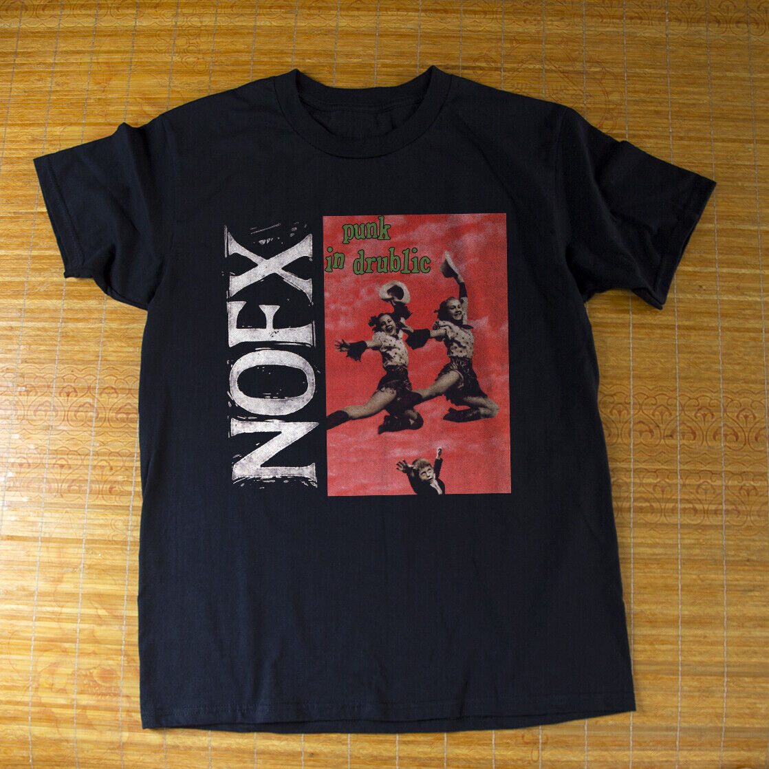 NOFX Tee Punk In Drublic Rock Band Black Unisex T-shirt  (S-5XL)