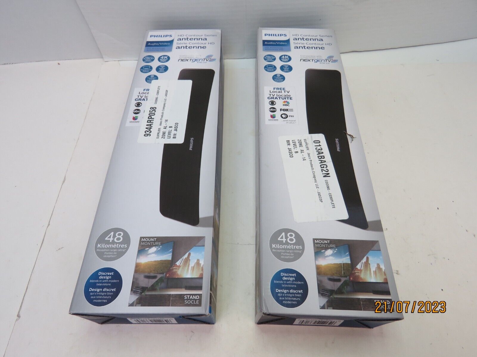 Lot OF 2: Philips HD Contour Series Indoor TV Antenna SDV9201A/07