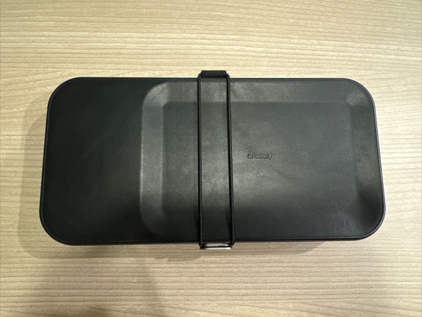 Orbitkey Nest Portable & Personal Desk Organizer Case w/ Wireless Charger -Black