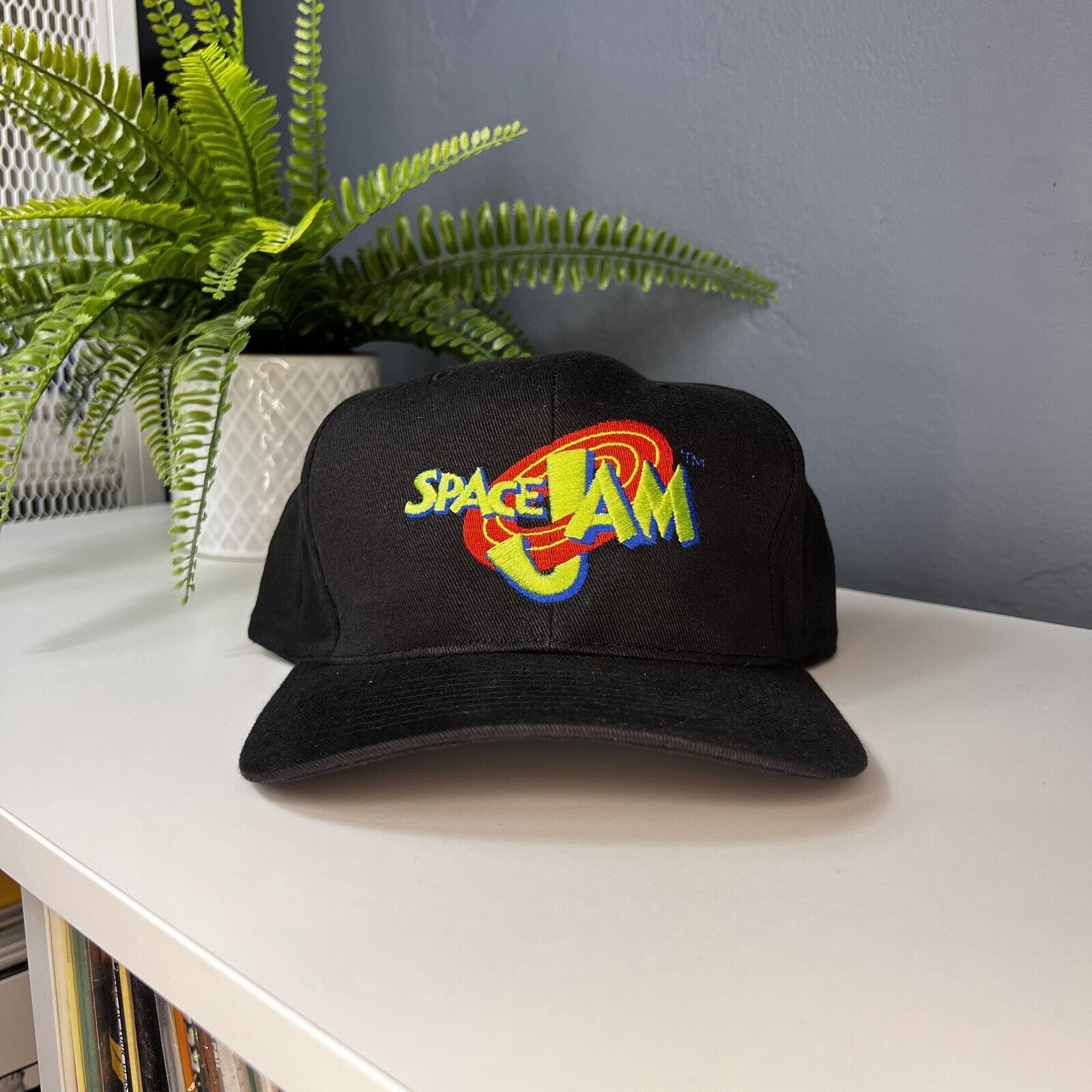 Vintage 1996 Space Jam Snapback Hat Michael Jordan Looney Tunes NWOT Movie Promo