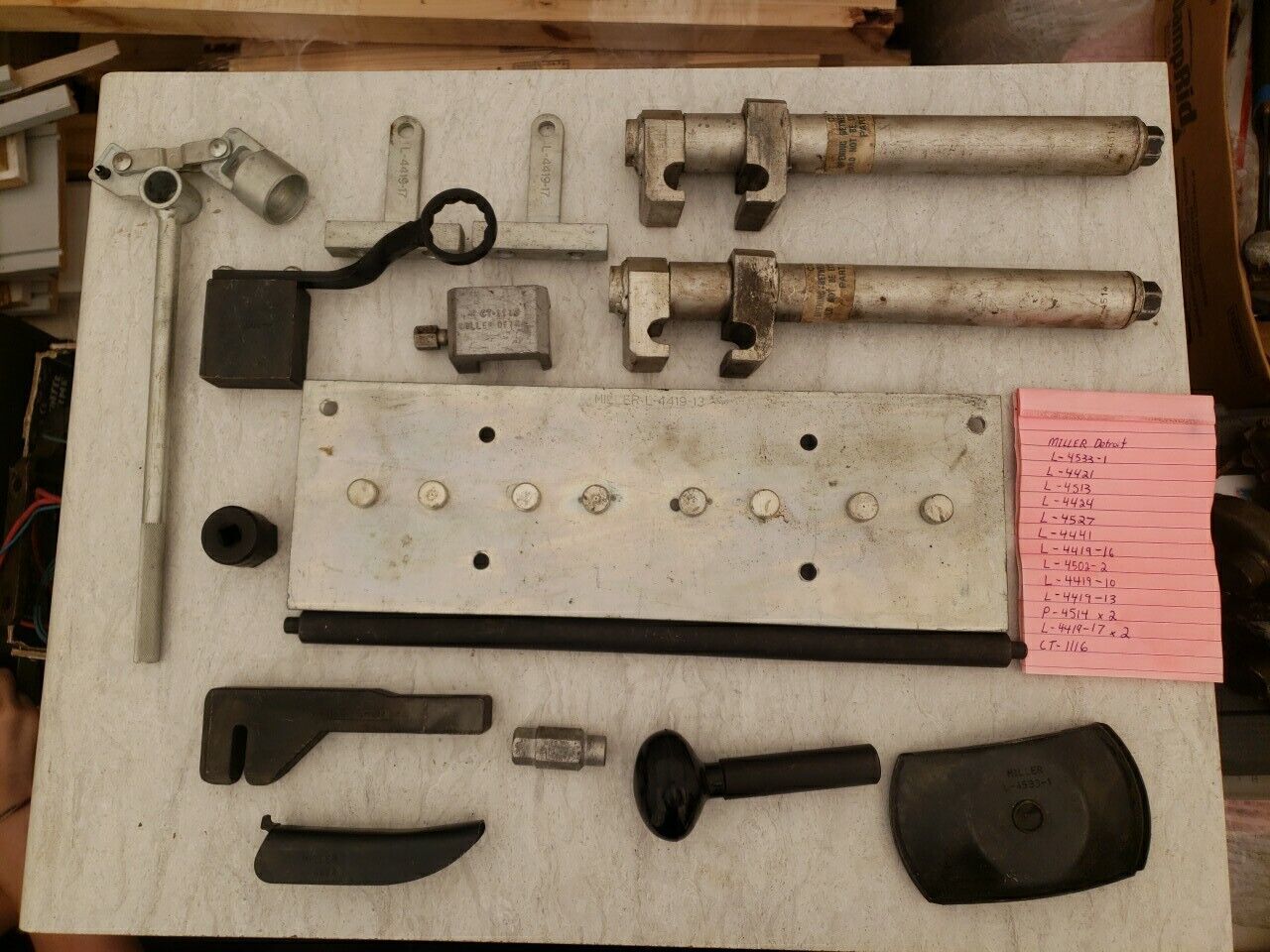 HUGE LOT MILLER DETROIT Heavy Duty Vintage Tools List Of Part #\'s In Pictures