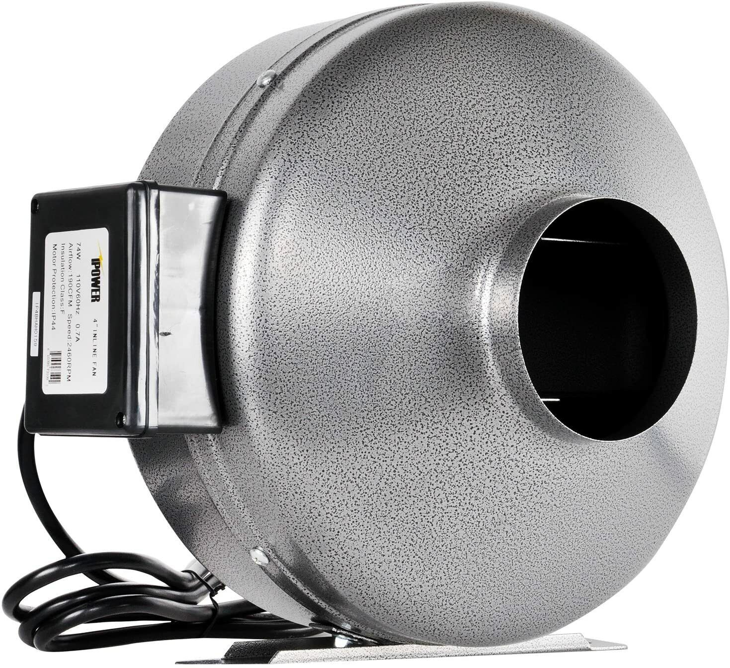 iPower 4-12'' Inline Duct Ventilation Fan HVAC Exhaust Blower HIGH for Grow Tent