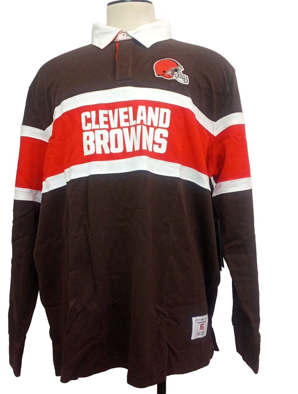 NFL Cleveland Browns Officially Licensed Tommy Hilfiger Martin Rugby Sz 2XL