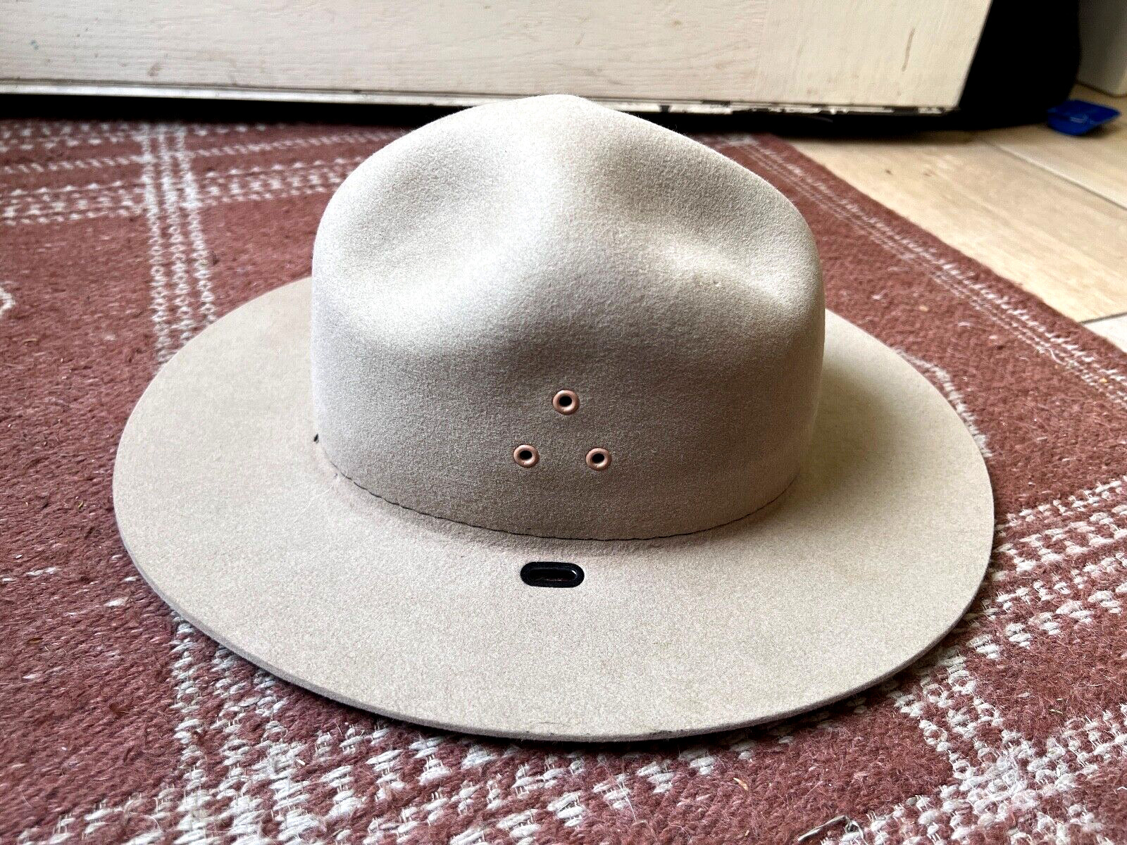 Vintage STRATTON USNPS Wool Self Forming Silverbelly Hat Size 7 USA Made