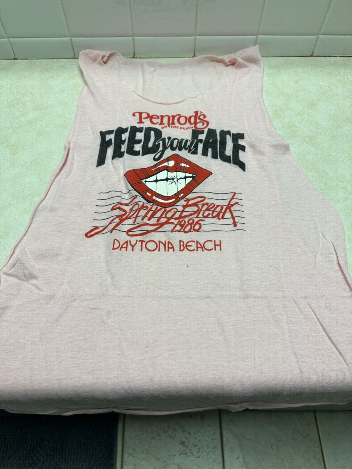 1986 Spring Break - Penrod\'s - Daytona Beach - Cut Off T-Shirt