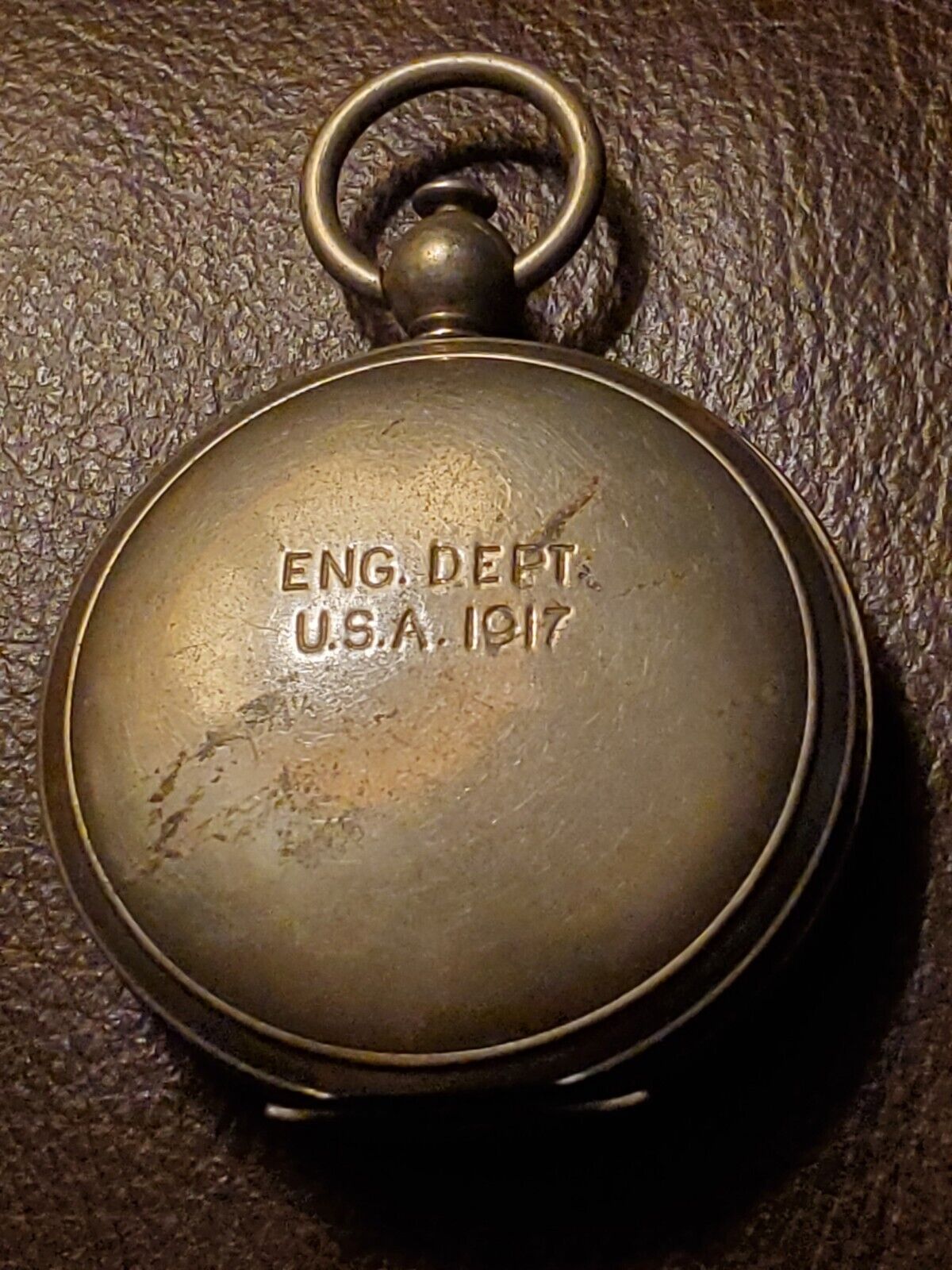 Antique WW1 Eng. Dept. 1917 Compass Case