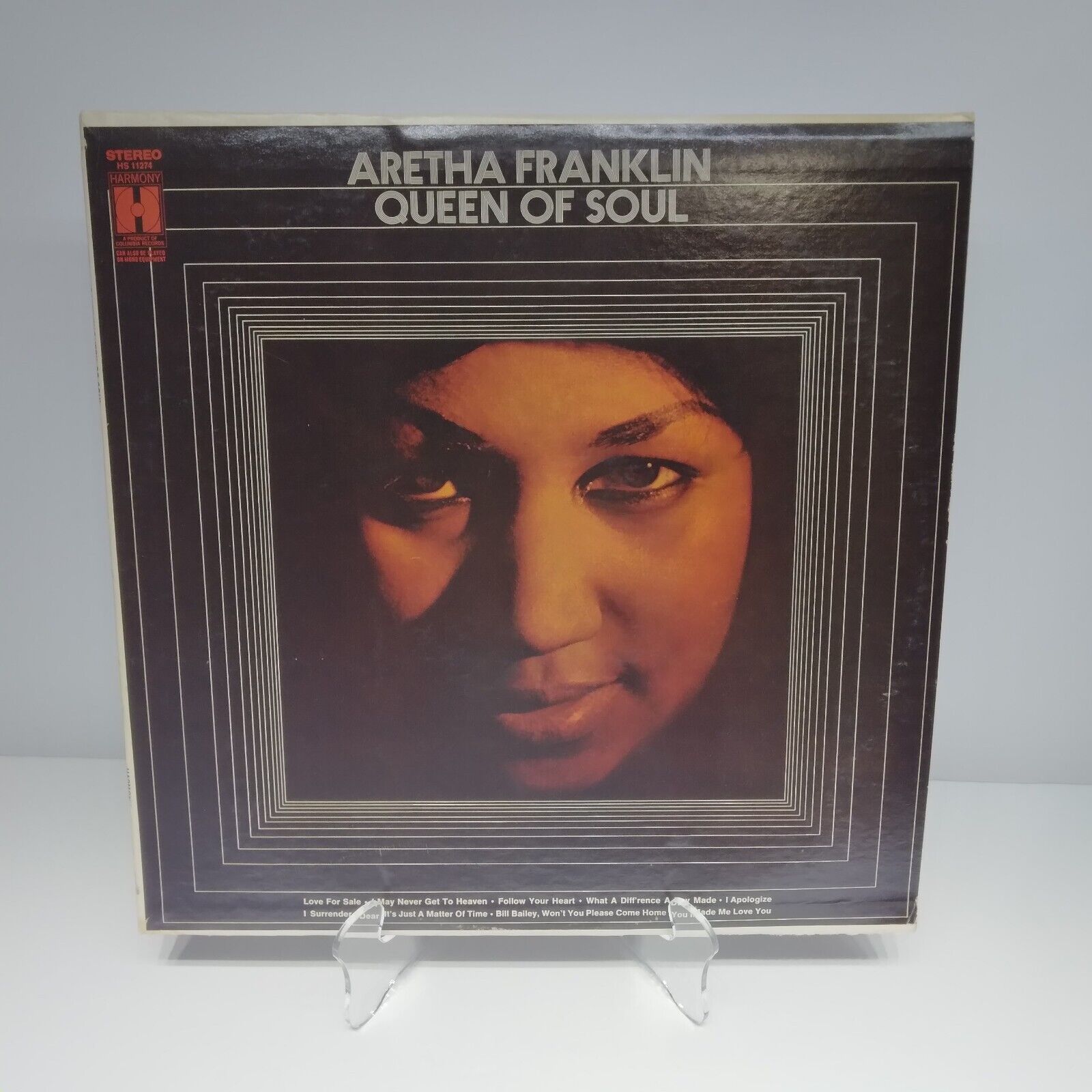 Aretha Franklin / Queen of Soul ~ Vinyl LP (1968) Harmony HS 11274