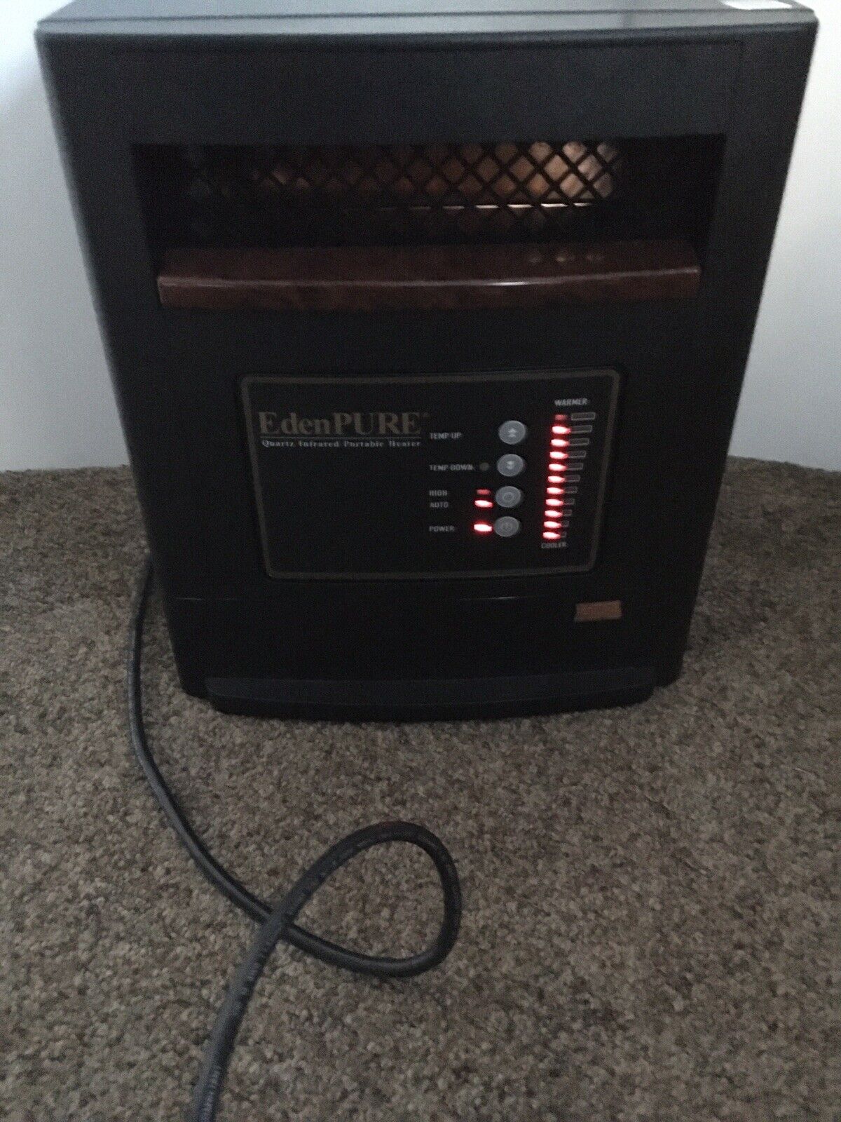 EdenPure Quartz Infrared Portable Personal Heater A4887 No Remote