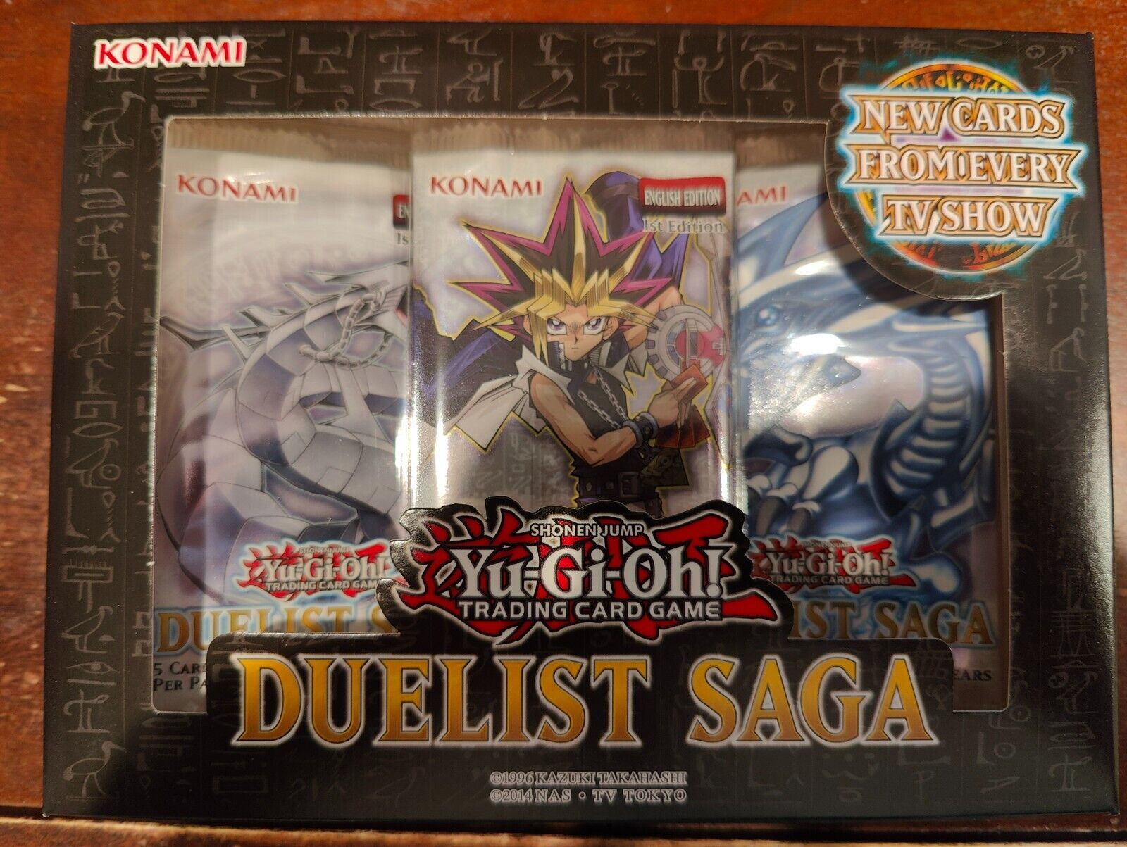 Duelist Saga DUSA Sealed Yugi Dark Magician Blue Eyes 1st Edition