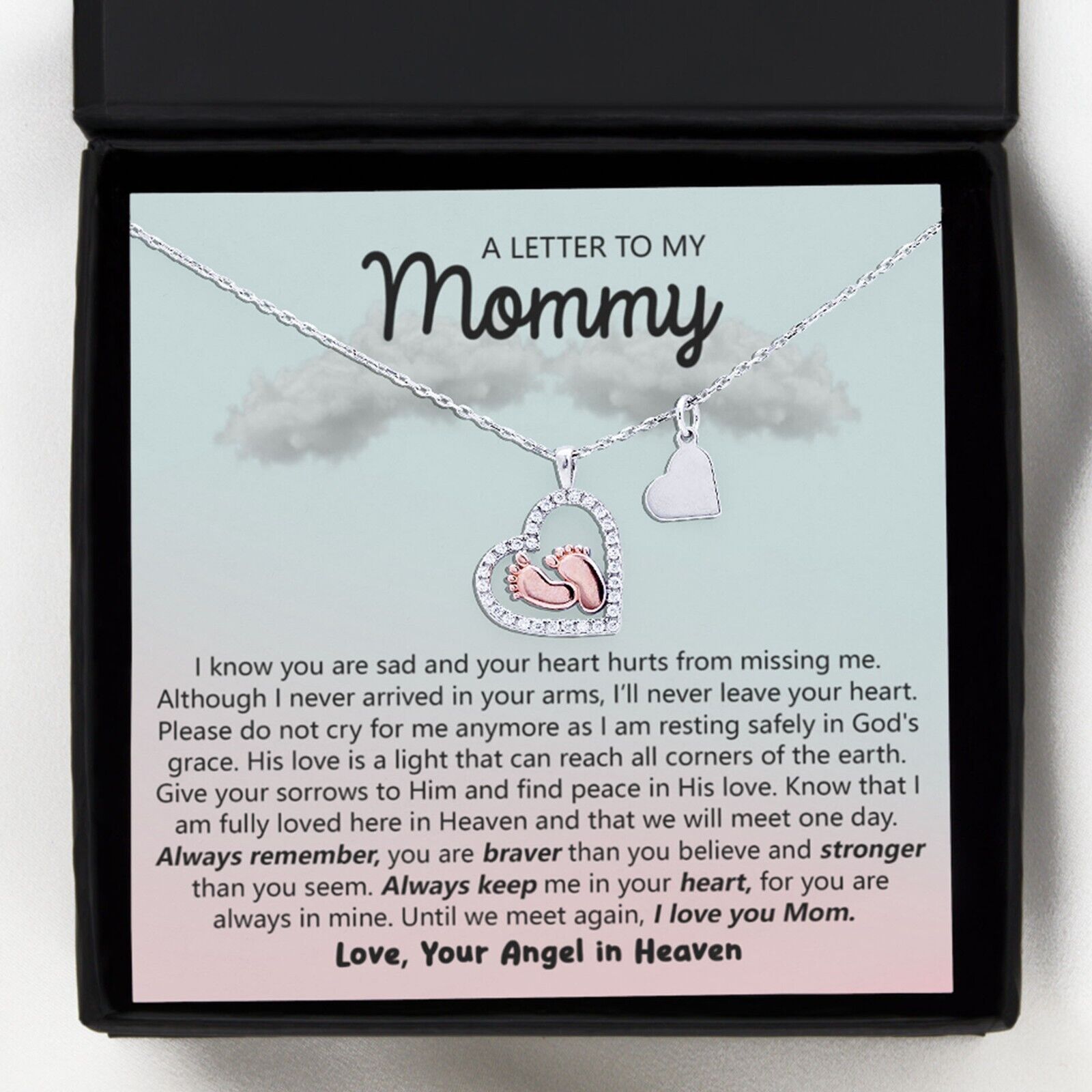 Pregnancy Loss of Angel Baby Necklace Miscarriage Mom Remembran Memorial Gifts