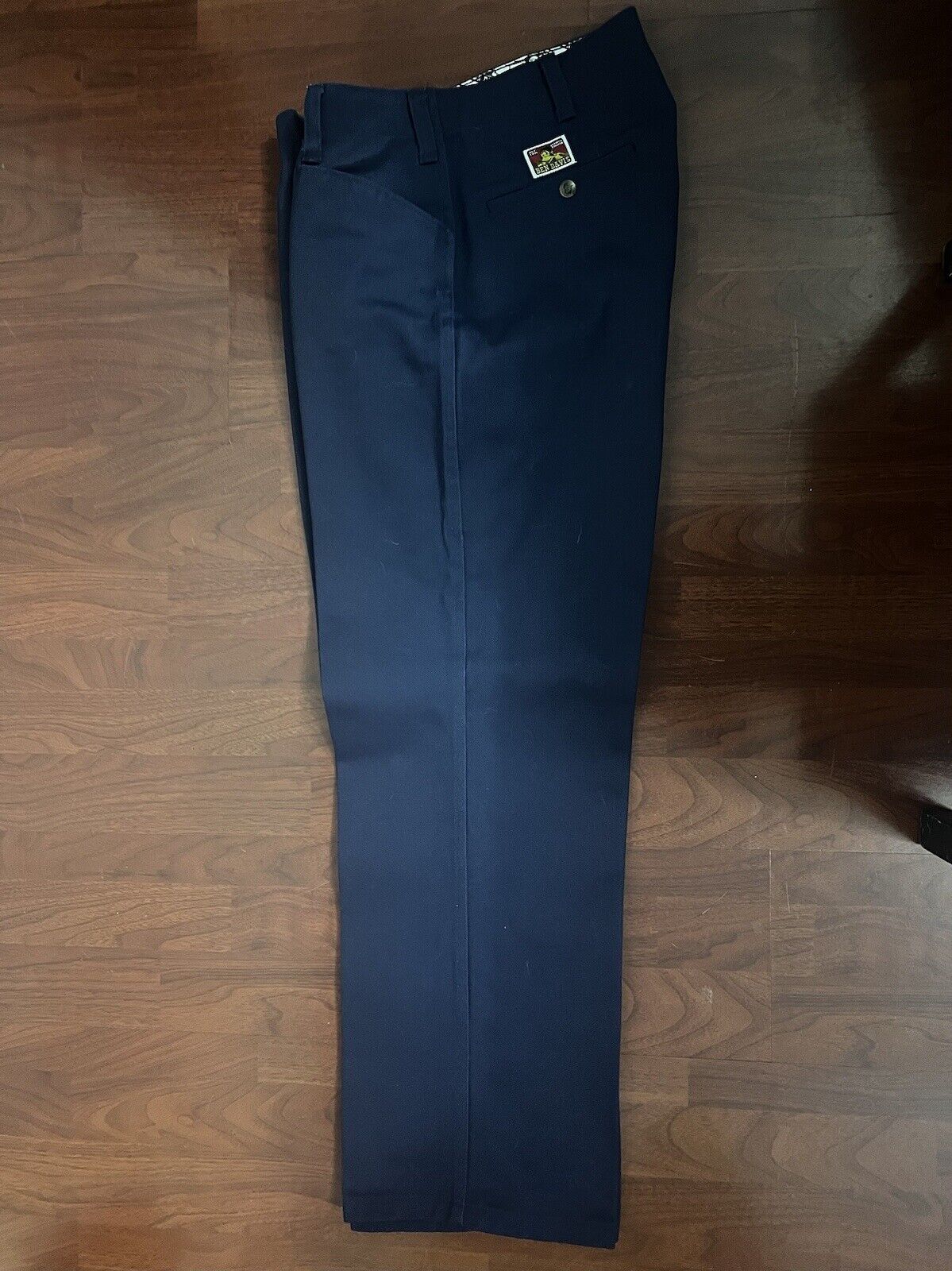 Vintage Ben Davis Blue Navy Workwear Pants Size 34x30