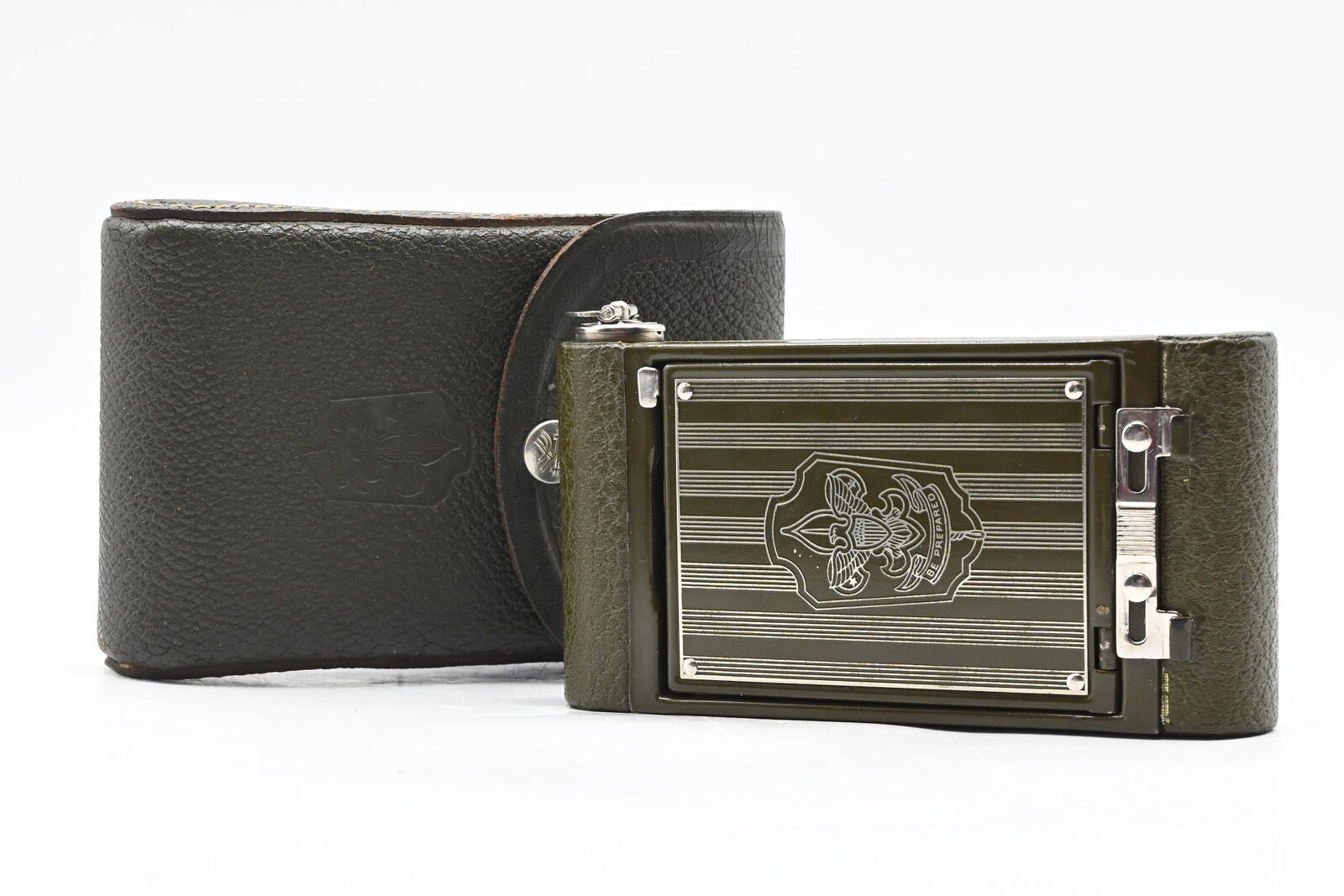 Kodak Boy Scout Camera USA Model Green w/Case #654