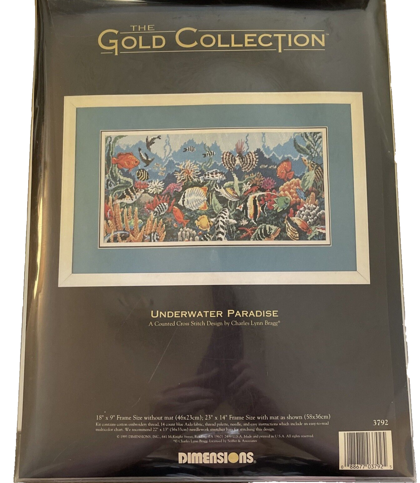 Dimensions Gold Collection Cross Stitch Kit Tropical Fish Underwater Paradise