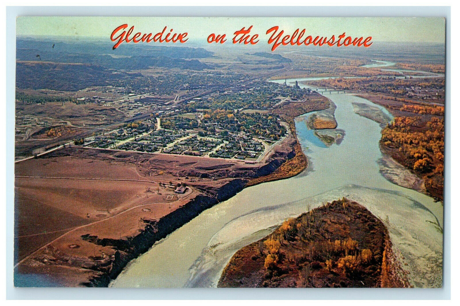 1964 Glendive on the Yellowstone Glendive Montana MO Posted Postcard