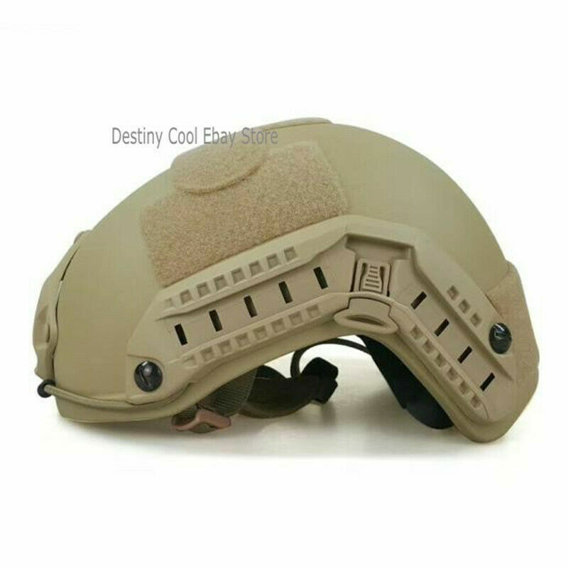 US Ship FAST Army Real Bulletproof Level 3 Tactical Helmet UHMWPE BALLISTIC IIIA