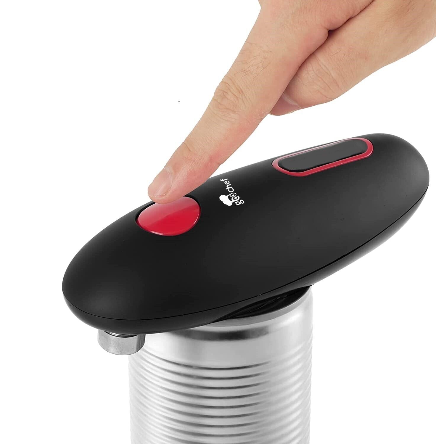 Electric Can Opener One Touch Easy Open Stainless Steel Smooth Edge Seniors