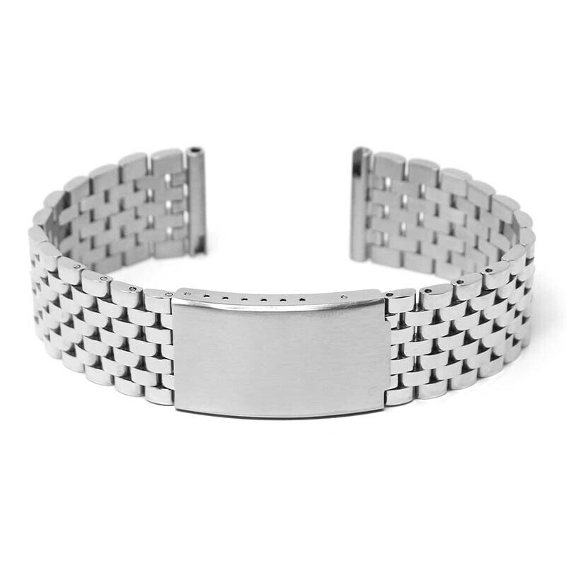 StrapsCo Stainless Steel Vintage Beads of Rice Bracelet - Quick Release Band