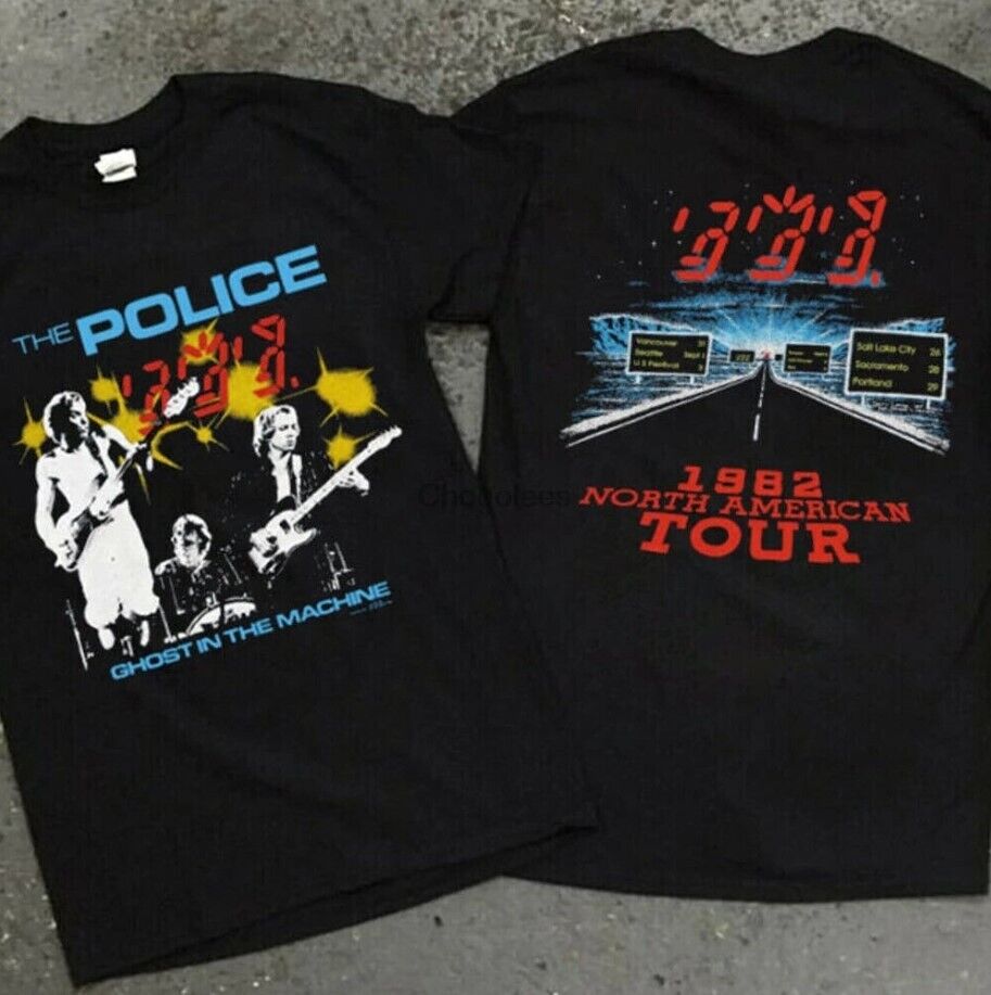 Vintage 1982 The Police “Ghost In The Machine” Concert Tour T Shirt