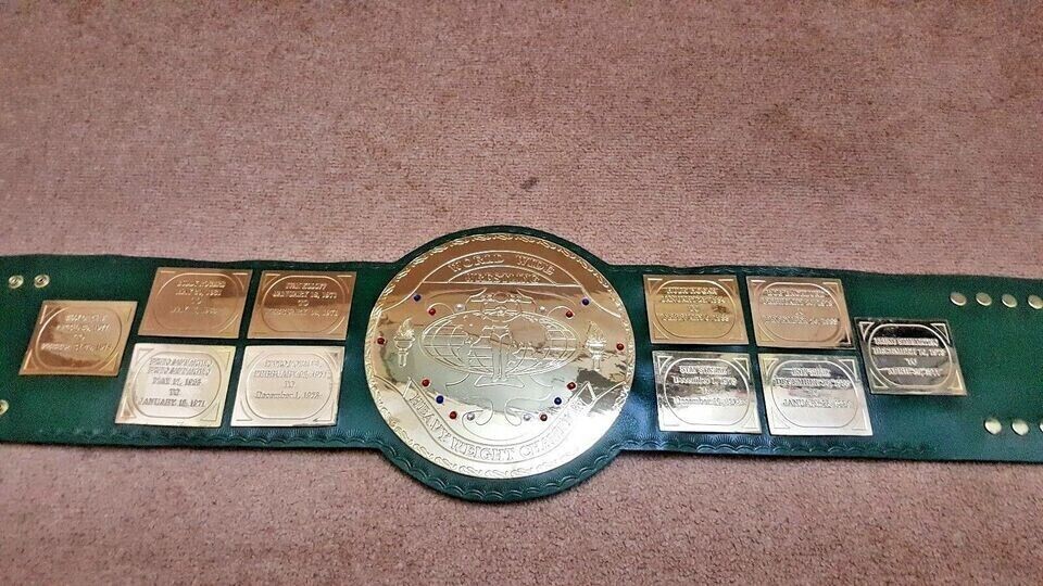 Big Green Heavyweight Championship Belt 2mm with original straps