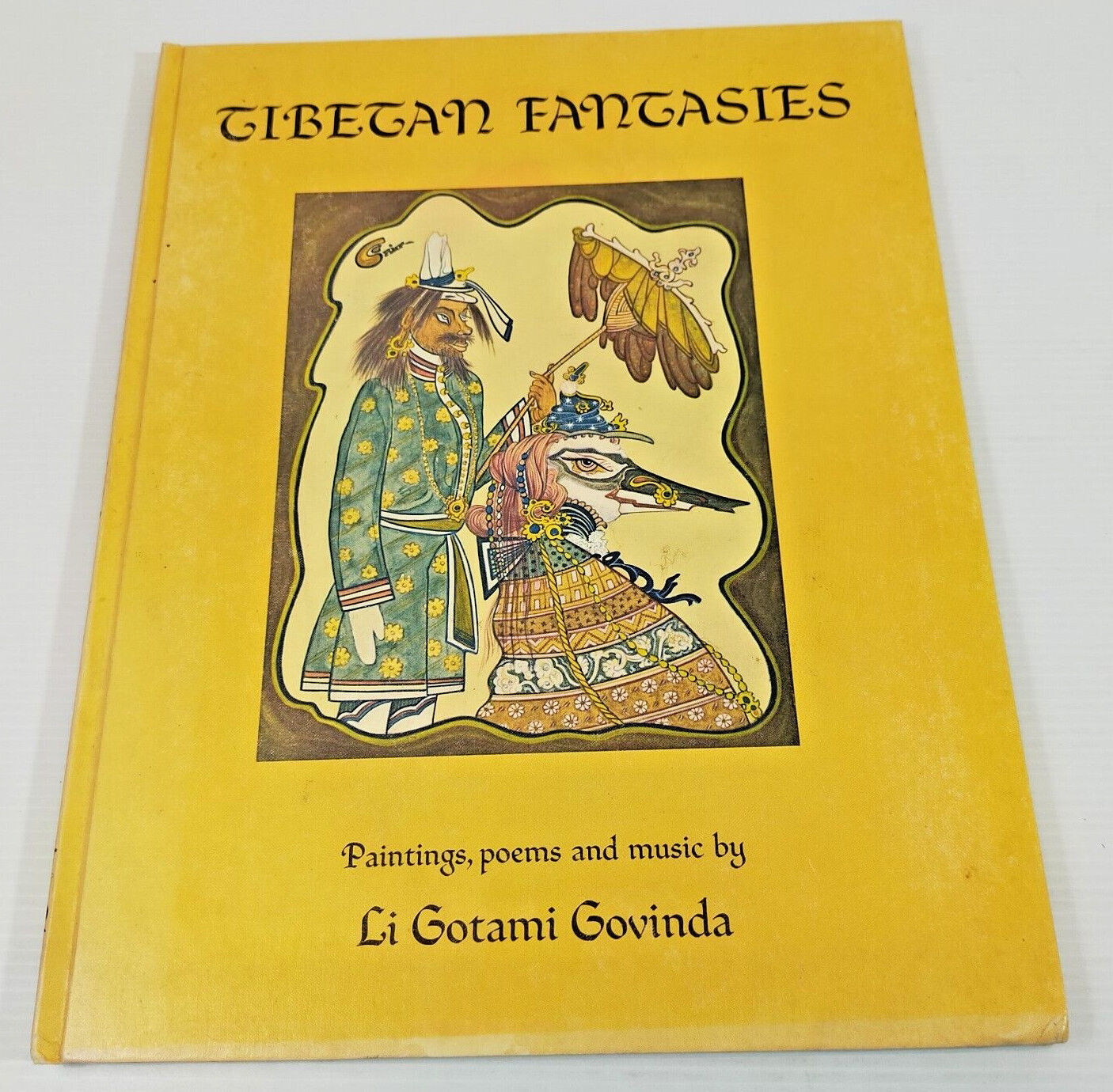 Tibetan Fantasies: Paintings, Poems and Music By Li Gotami Govinda Vintage 1976
