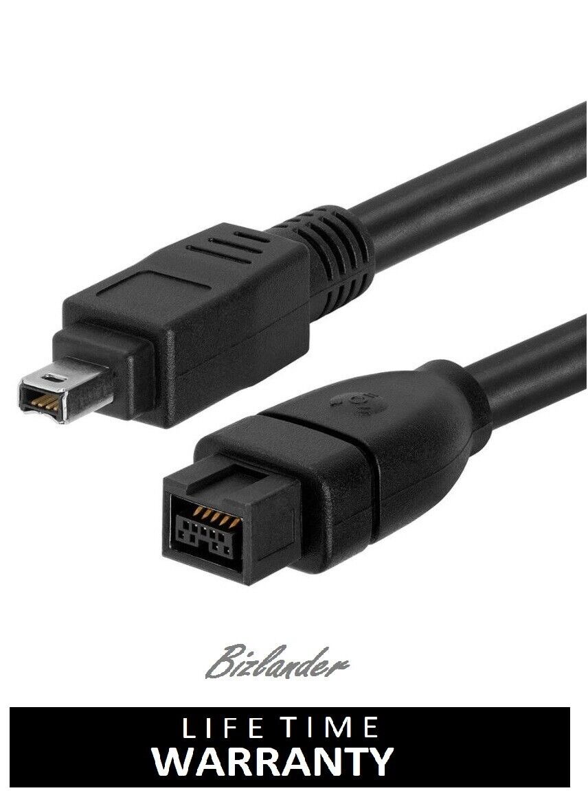 BIZLANDER Firewire Cable 1394B 800-400 IEEE 9 Pin to 4 Pin i.link DV Cable LK786