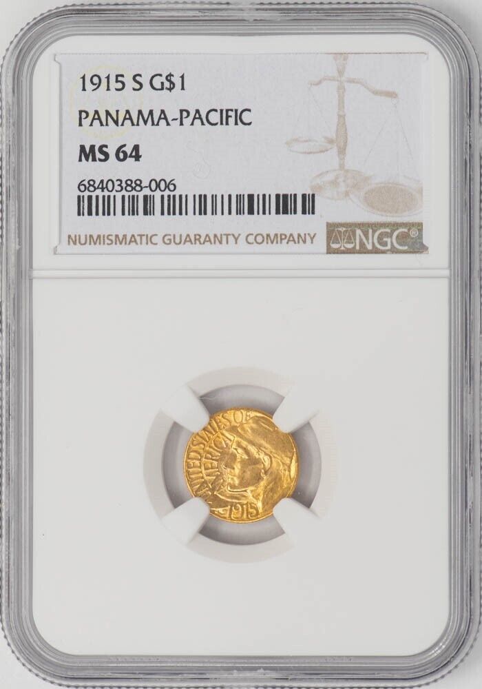 1915-S $ Panama Pacific Gold Dollar MS64 NGC 948497-33