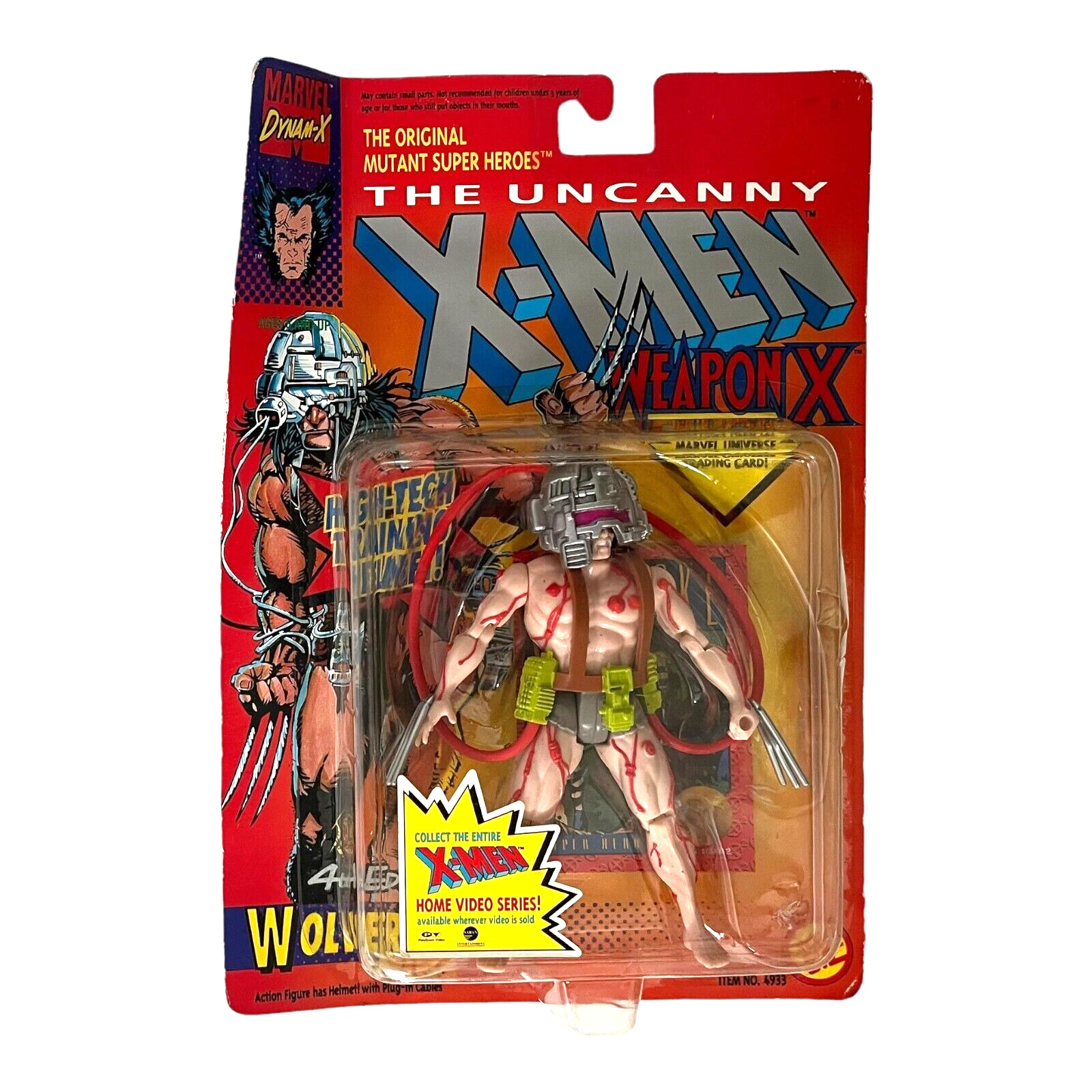 X-Men Wolverine Weapon X Red Tubing 5.5 Inch Vintage Action Figure 1993