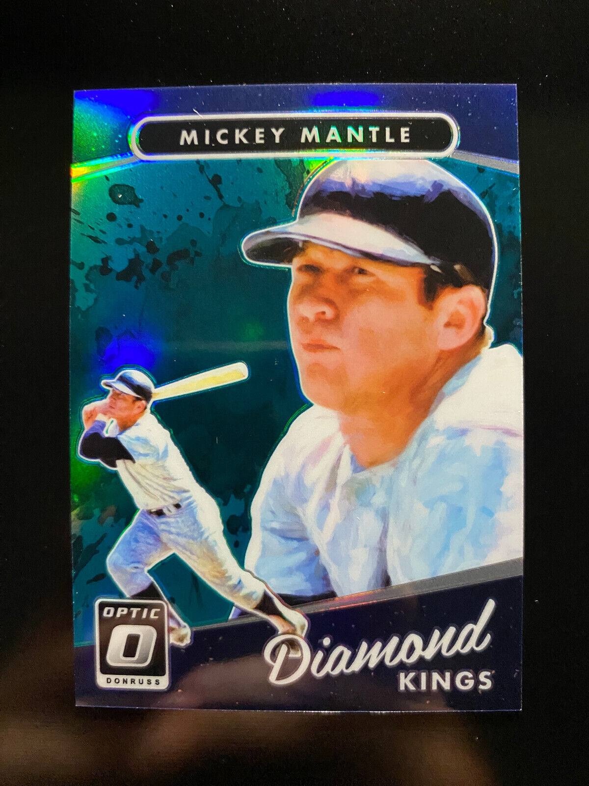 MICKEY MANTLE Nice 2017 Panini Aqua Optic /299 #7 Diamond Kings