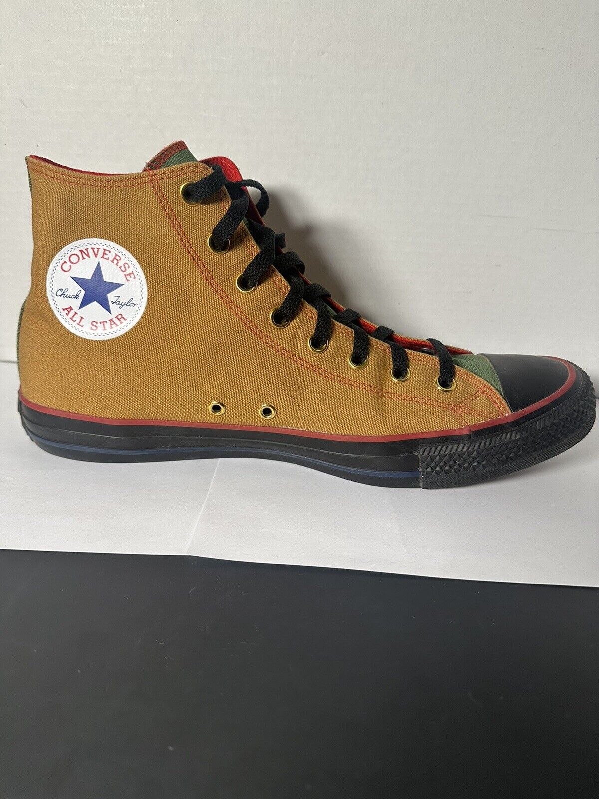 Converse Chuck Taylor All Star High Tan Green Red Size 13