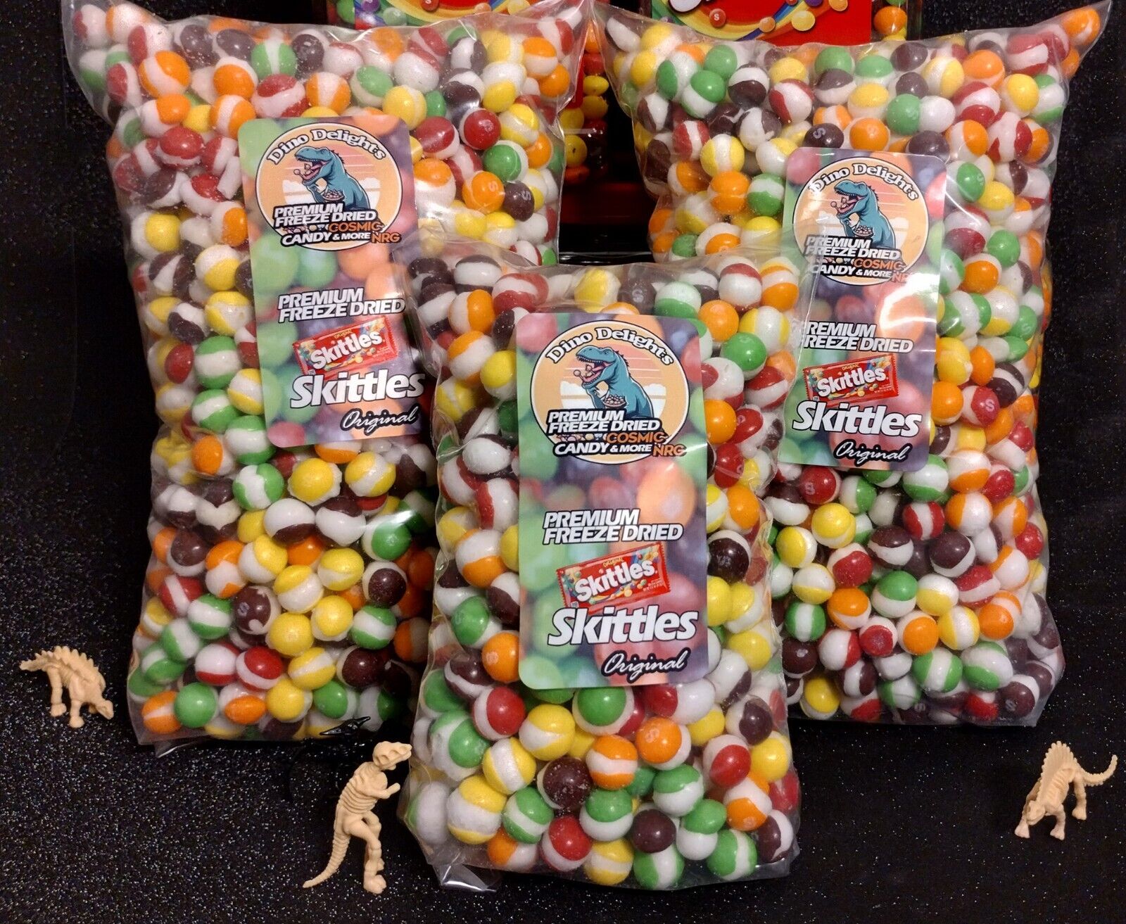 Freeze-Dried SKITTLEZ-FREE FREEZE DRIED CANDY SAMPLES EACH ORDER🦖Dino-Delites🦖