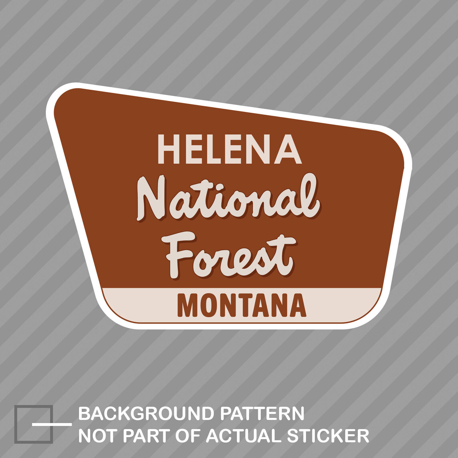 Helena National Forest Montana mo Sticker montana mo explore hike hiking