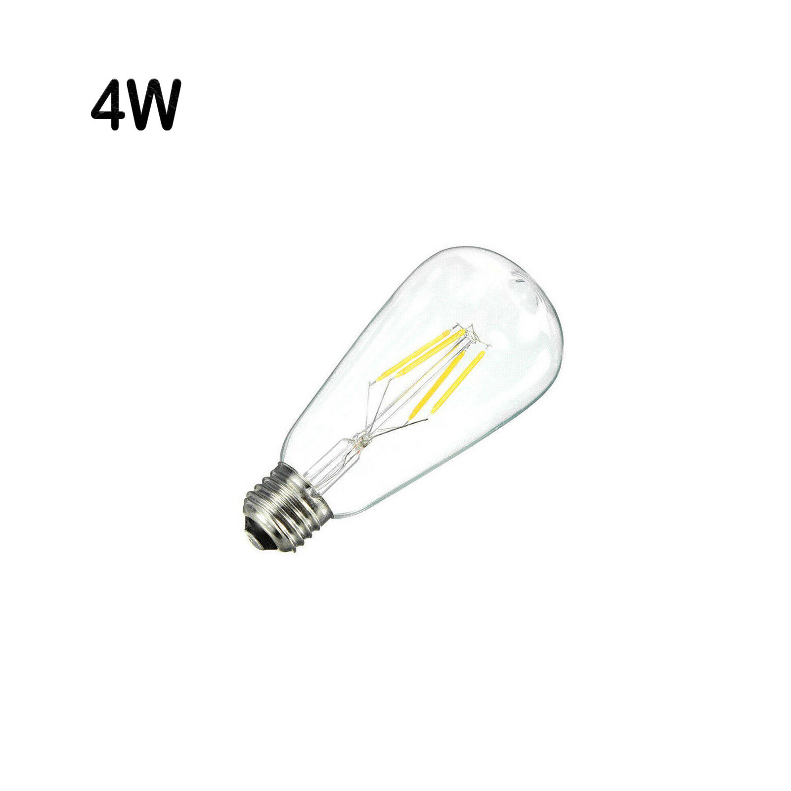 1/2/4PCS ST64 40W/60W LED Vintage Dimmable Light Edison Filament Bulbs E26 Base