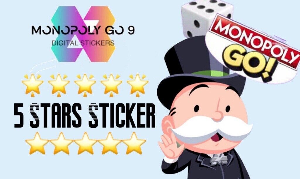 Monopoly Go 5 Star Sticker -⚡Instant Delivery (Please Read Description 👇🙏)
