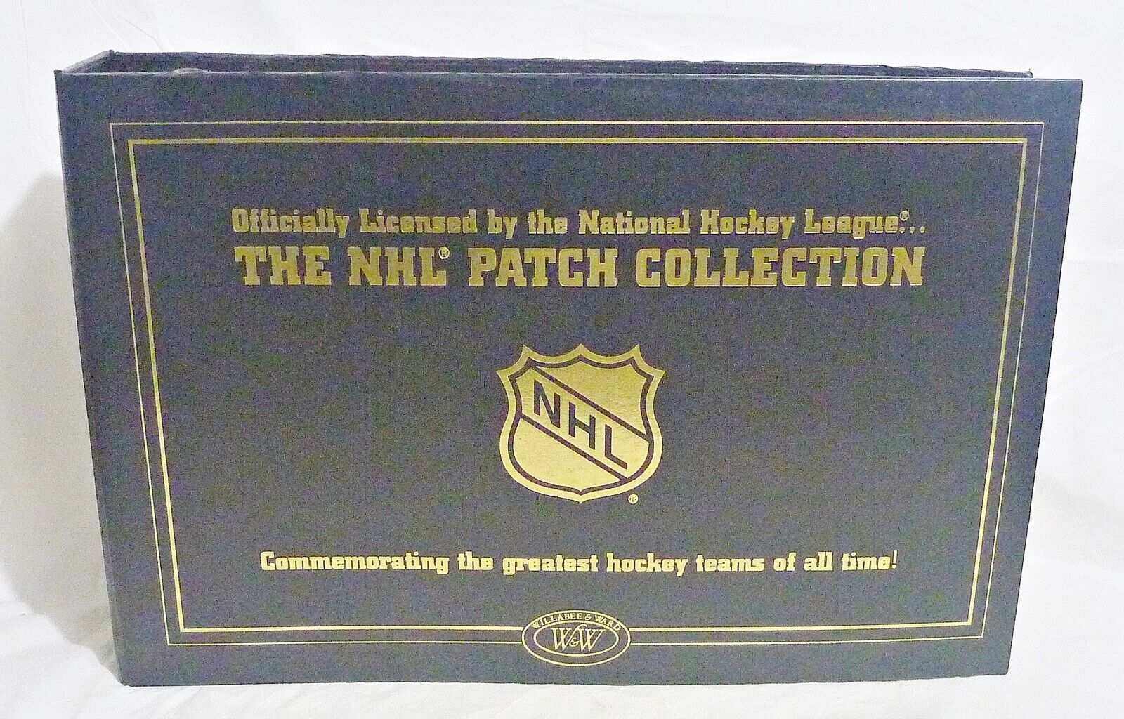 Willabee Ward Patch Collection NHL Binder with 33 Patches and Info Cards