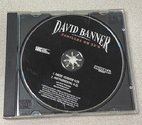 David Banner Cadillac On 22\'s Universal Records US Promo CD Single Very Rare
