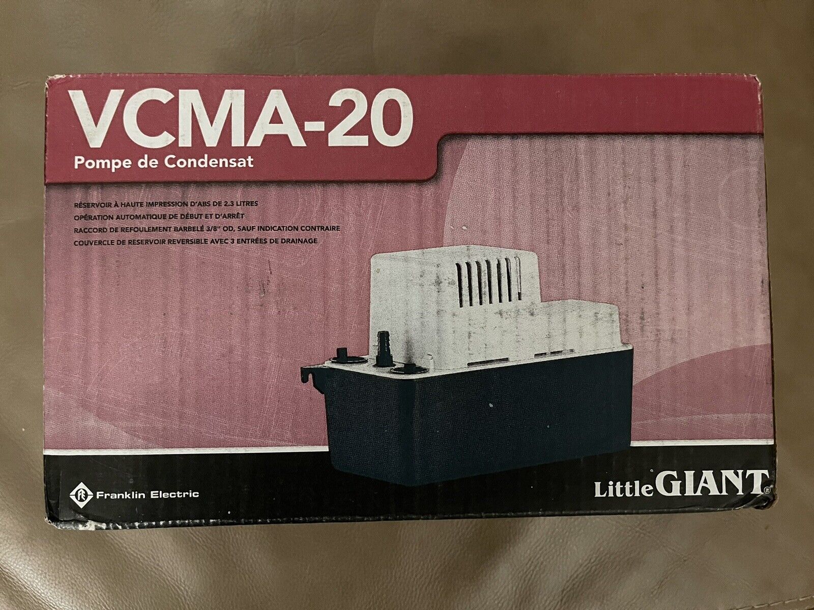 Little Giant VCMA-20ULS HVAC Condensate Pump 80 GPH  554425