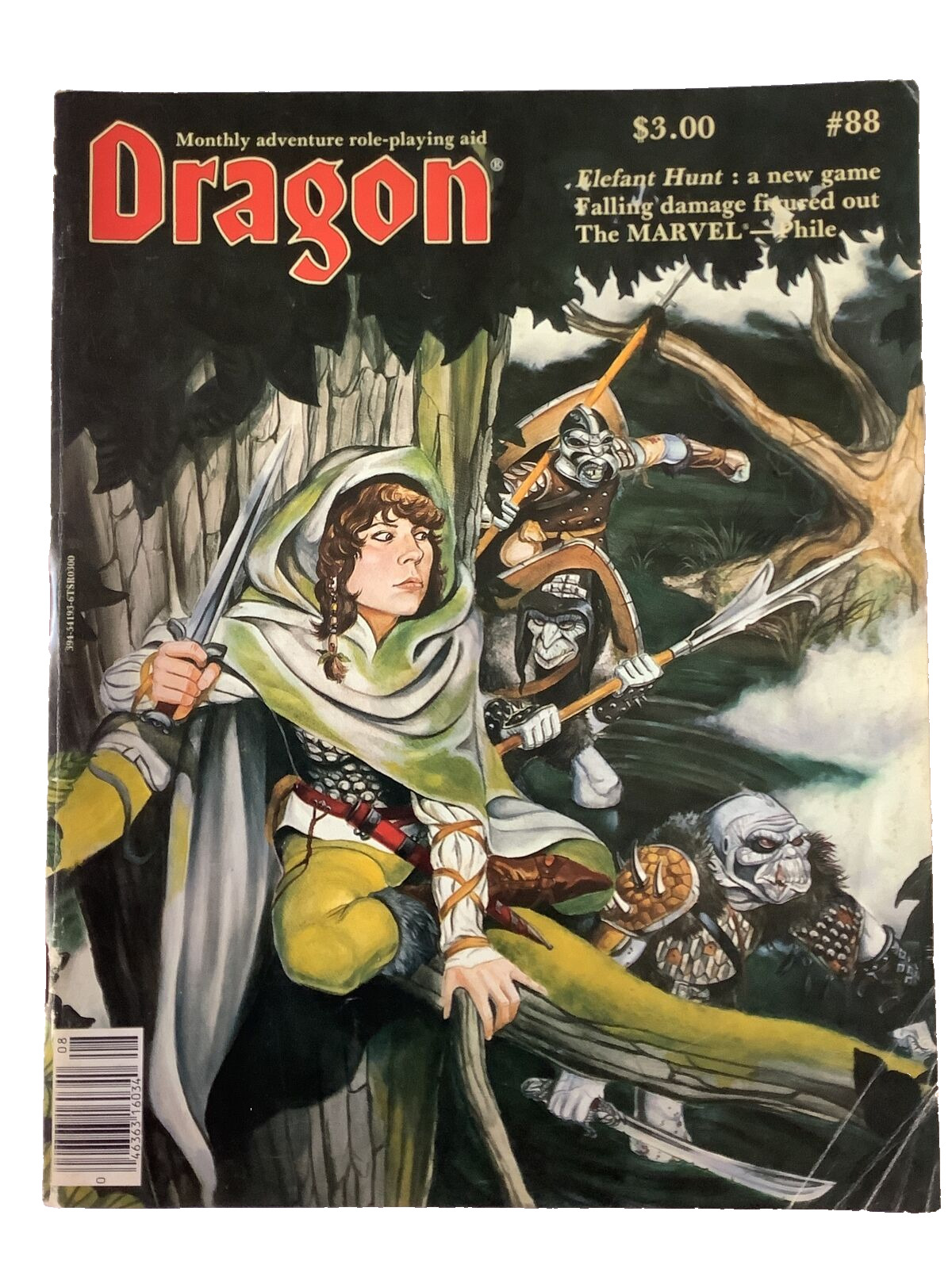 Dragon Magazine #88 - Elephant Hunt Safari Game, Beyond Dungeon Great Outdoor