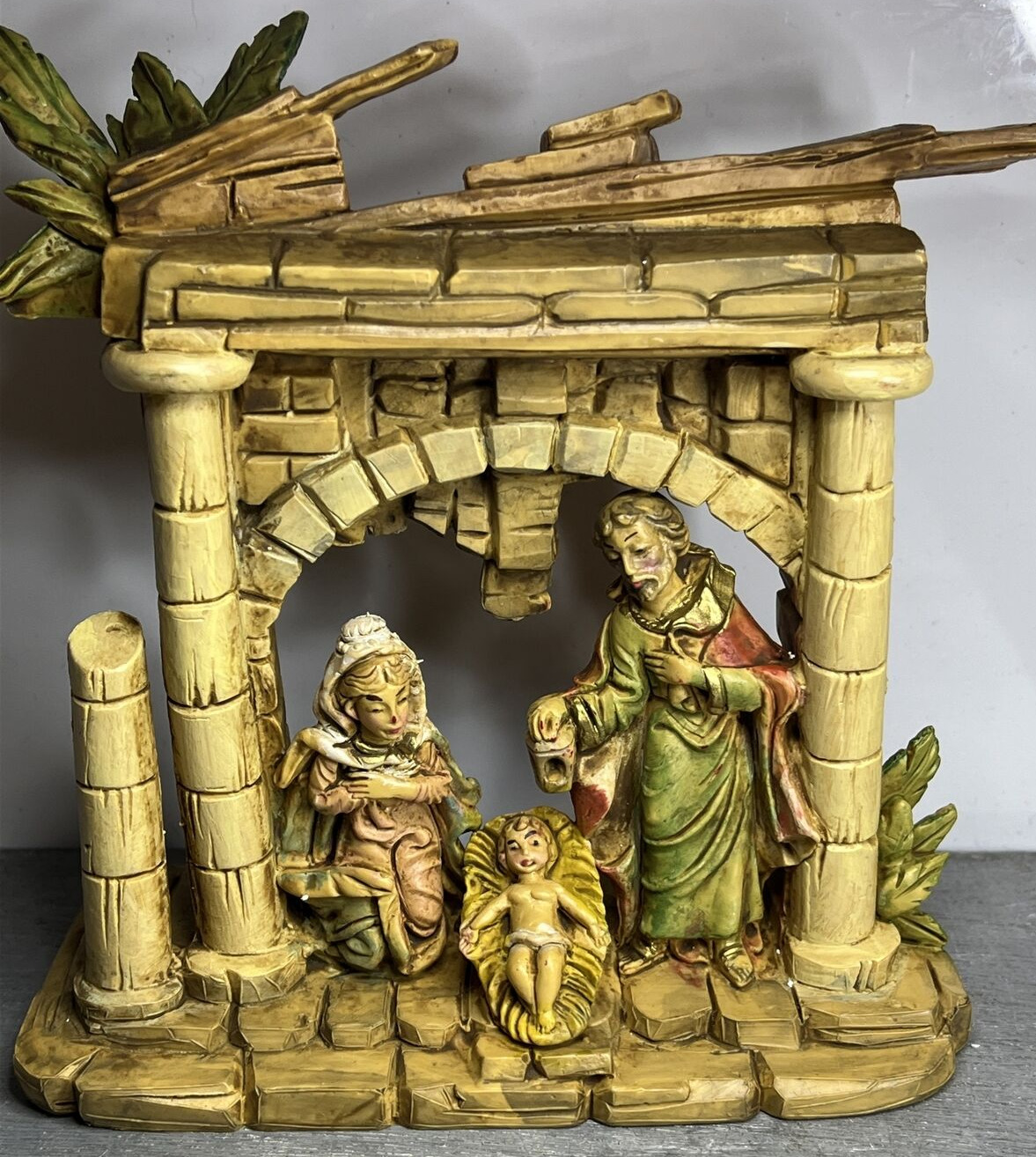 Nativity Holy Family Figurine Small Italian Nativity Vintage Collectible
