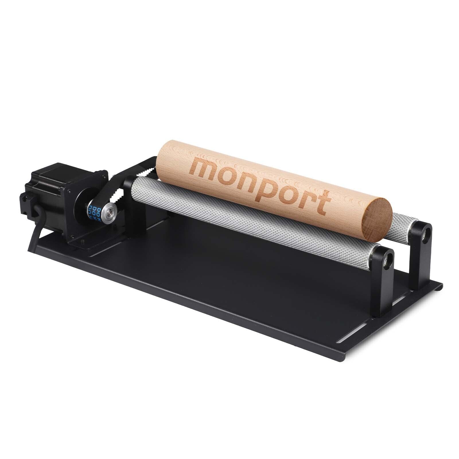 Monport Laser Rotary Roller Axis 360° for 60w-150W CO2 Laser Engraver Machine US