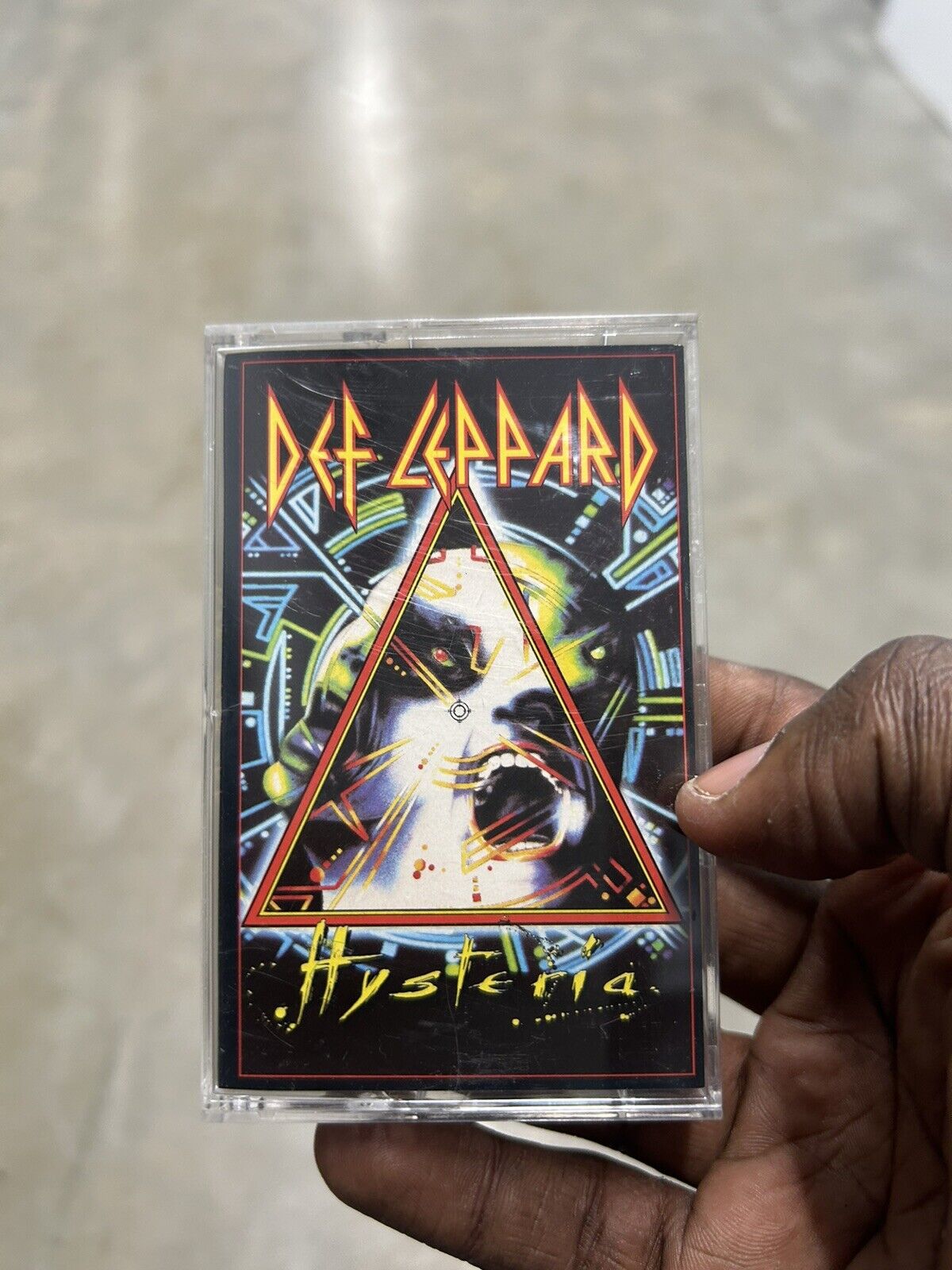 Def Leppard ~ Hysteria Cassette 1987 Vintage 80s Hard Rock Tape