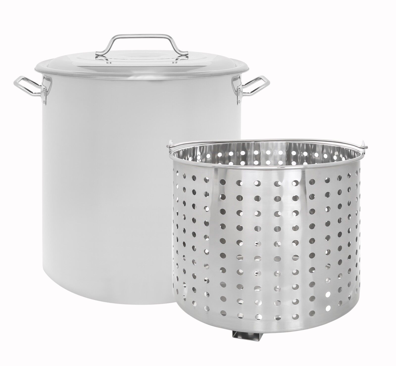 CONCORD Stainless Steel Stock Pot w/ Steamer Basket Cookware Boiling Steaming