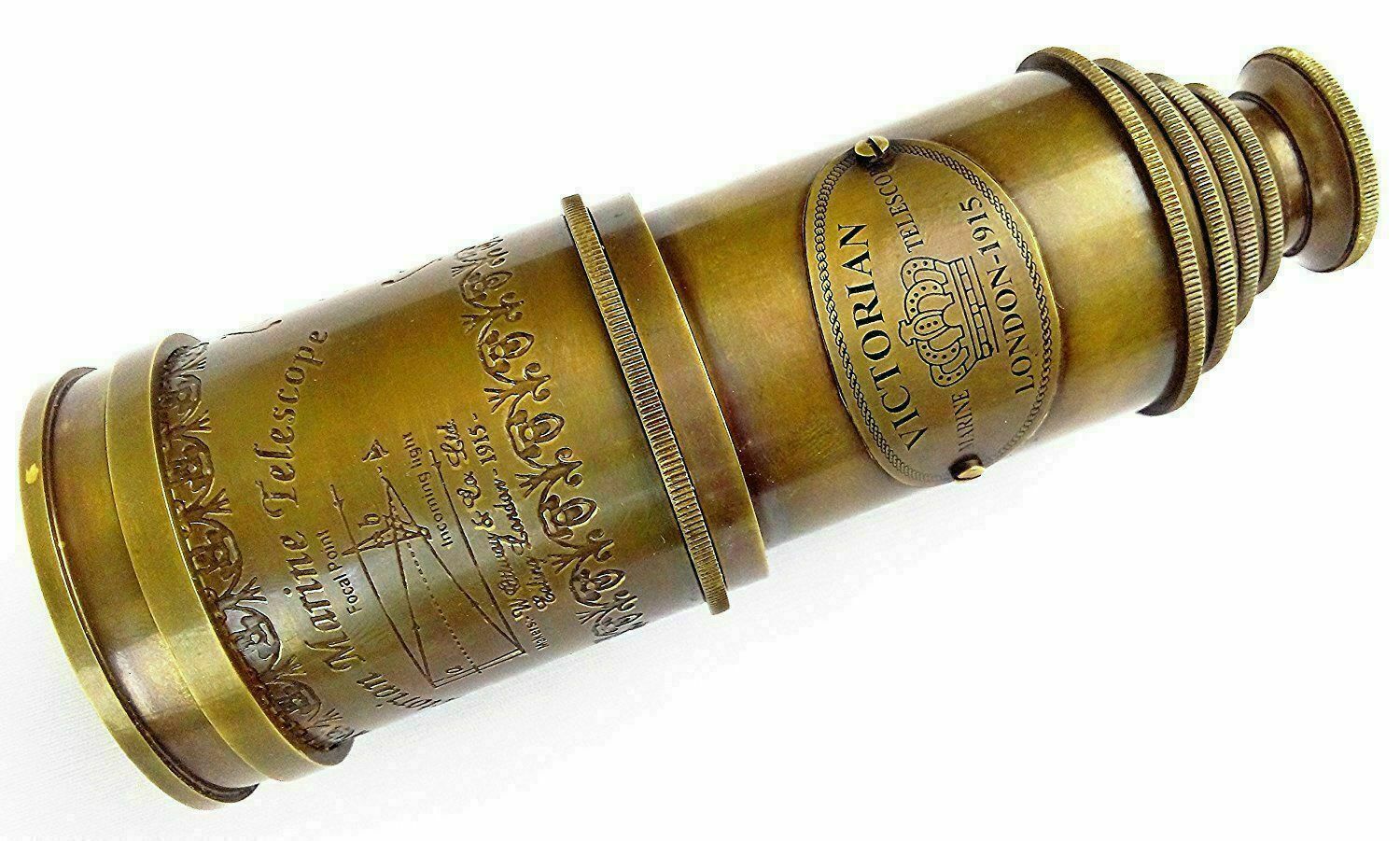 Working Brass Telescope Victorian 1915 Marine Nautical Telescope 20 Inch Gift