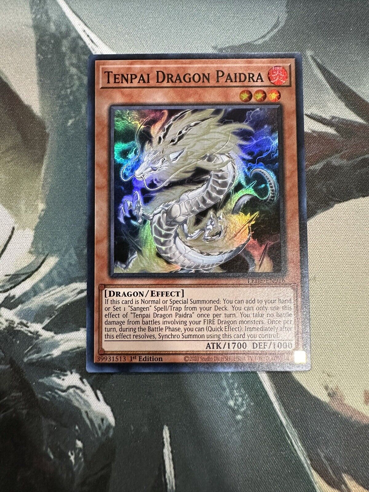 Yugioh Tenpai Dragon Paidra Super Rare LEDE