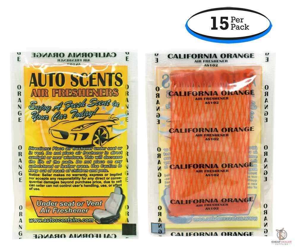 Auto Scents - Individually Wrapped - Car Air Freshener Pads (15 Per Pack)